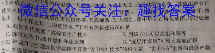 【益卷】2023年陕西省初中学业水平考试全真模拟（六）化学