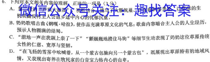 贵州省2023届贵阳一中高考适应性月考(七)(白黑白白黑白黑)语文