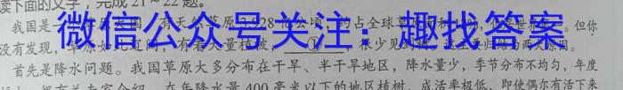 安徽省毫州市蒙城县2024-2023学年度九年级第二学期第三次模考语文