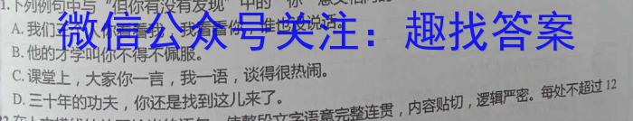 天利38套 2023年普通高等学校招生全国统一考试临考押题卷(A)语文