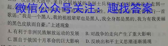 河北省邢台市部分学校2022-2023学年高三下学期4月联考历史试卷