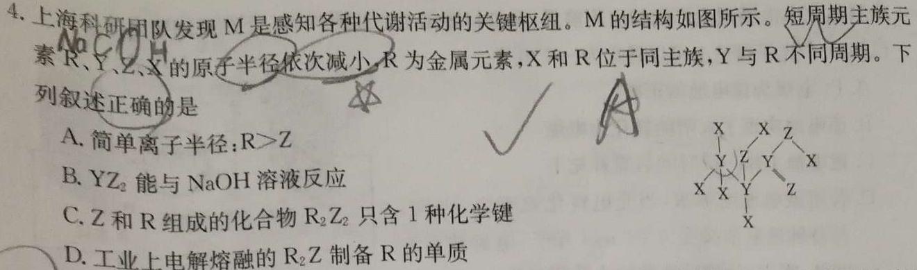学林教育2023年陕西省初中学业水平考试·名师导向模拟卷(三)化学