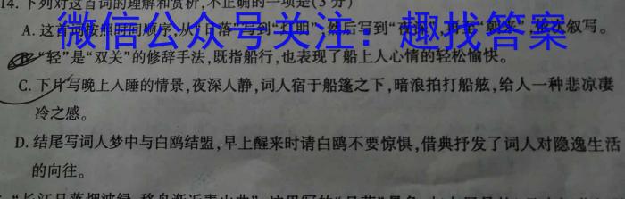 衡水金卷先享题2022-2023学年度下学期高三年级二模考试语文