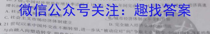 金考卷2023年普通高等学校招生全国统一考试 新高考卷 押题卷(四)历史试卷