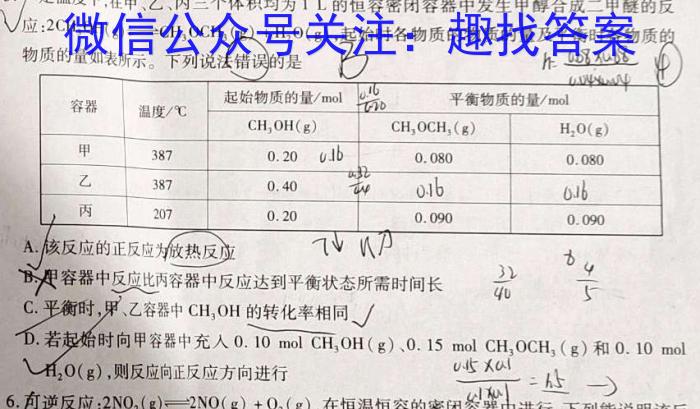 2023年陕西省初中学业水平考试模拟卷（A版）化学