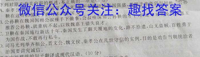 金考卷2023年普通高等学校招生全国统一考试 新高考卷 押题卷(八)语文
