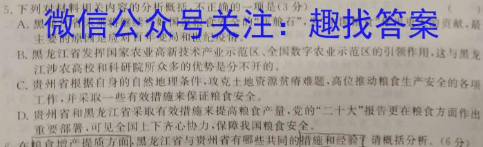 安徽省2023年肥西县九年级第二次质量调研语文