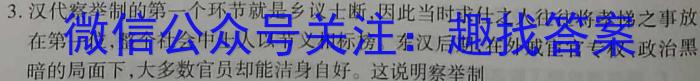河南省2023年新野县九年级第一次模拟考试（23-CZ123c）历史