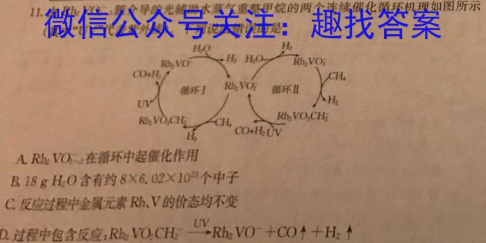 衡水金卷先享题信息卷2023答案 福建版三化学