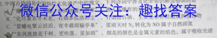 安徽省2023年下学期九年级学业水平测试模拟卷（三）化学