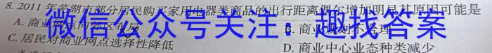 九师联盟2023年江西省高一下学期期中考试s地理