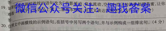 2023届山东省高三4月质量监测联合调考(23-429C)语文