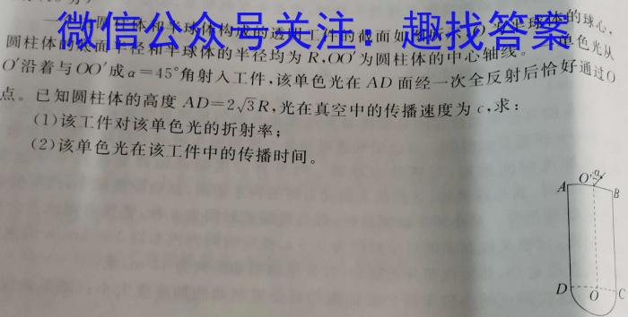 2023年江西省初中学业水平考试模拟卷（四）f物理