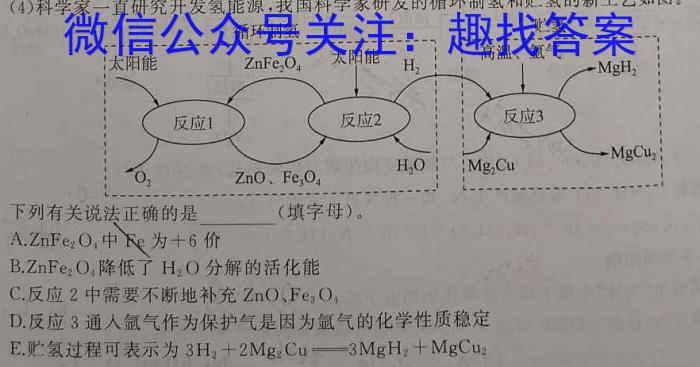 文博志鸿 2023年河北省初中毕业生升学文化课模拟考试(导向二)化学