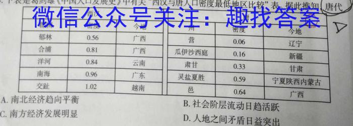 2023衡水金卷先享题压轴卷 新教材A(一)&政治