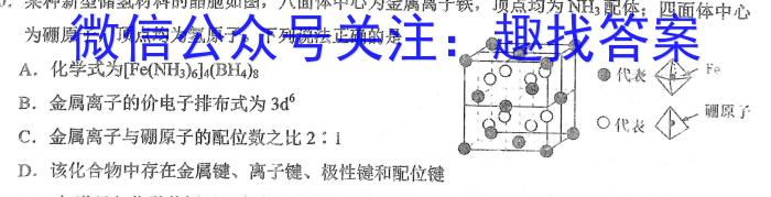 2023年普通高等学校招生全国统一考试信息模拟测试卷(新高考)(二)化学