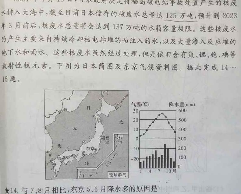 ［潍坊二模］潍坊市2023年高考模拟考试.地理