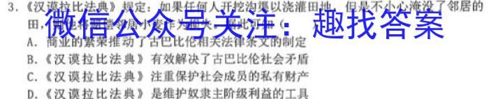 2022-2023学年安徽省八年级下学期阶段性质量监测（七）历史