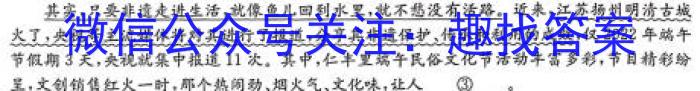 2023年陕西省初中学业水平考试冲刺（二）语文