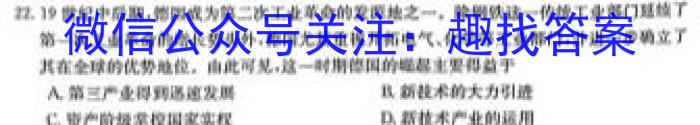 2023年陕西省初中学业水平考试全真模拟(五)历史