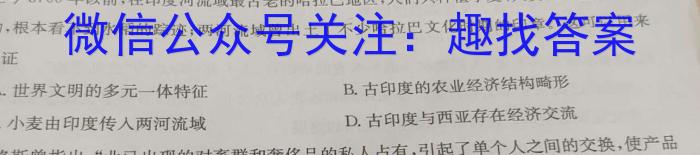 安徽省2024届八年级下学期教学质量监测（六）历史