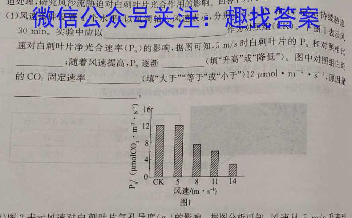 2023届湖南高三5月联考生物