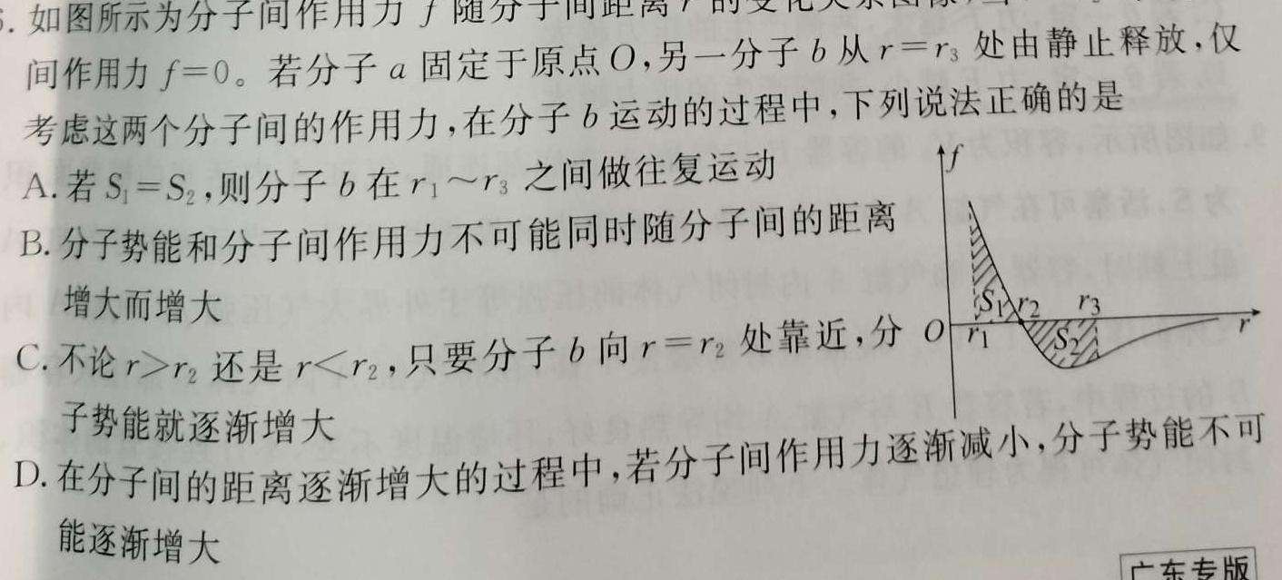 广西省2023年春季学期高二期中检测（23-394B）-物理