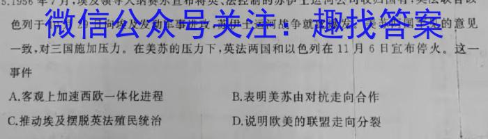 [国考1号19]第19套 高中2023届高考适应性考试历史