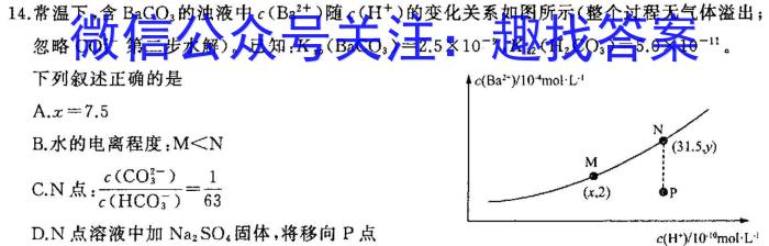 2023届名校之约·中考导向总复习模拟样卷 二轮(七)化学