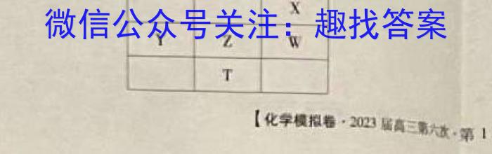 学林教育 2023年陕西省初中学业水平考试·冲刺压轴模拟卷(一)1化学