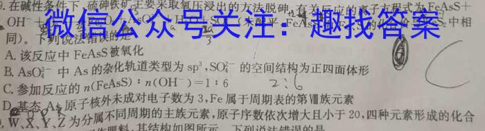 金考卷2023年普通高等学校招生全国统一考试 全国卷 押题卷(六)化学