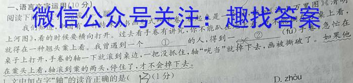 学普试卷2023届高三第十一次·新高考模拟卷(十一)语文