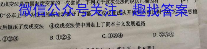 2023年安徽省潜山七年级期中调研检测（4月）历史试卷