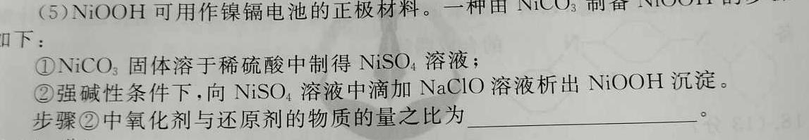 江西省2023届九年级第六次阶段适应性评估PGZXAJX化学