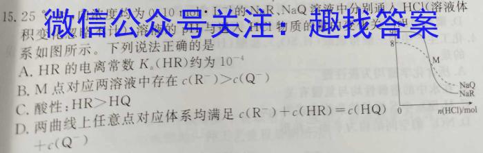 2023届辽宁省高三考试试卷4月联考(23-401C)化学