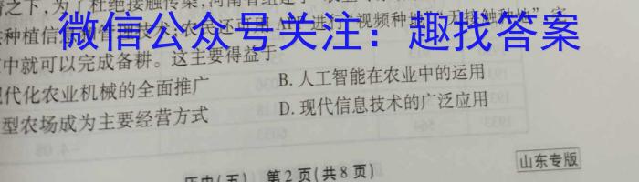 2024届广东大联考高二4月联考（23-350B）&政治