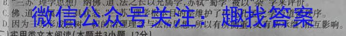 2023届辽宁省大连市高三下学期适应性测试（二模）语文