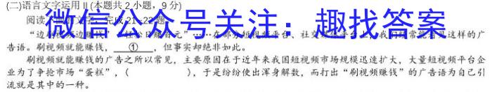 河北省2023年普通高等学校招生全国统一考试仿真模拟卷(四)语文