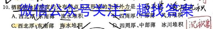 安徽省2024届八年级下学期教学质量检测（六）q地理