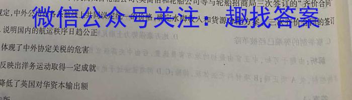 安徽省2022-2023学年高一年级下学期阶段检测联考(231484D)历史