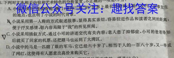 运城市2022-2023学年第二学期九年级教学质量监测（23-CZ175c）语文