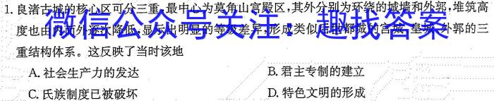 2023年湖南省普通高中学业水平合格性考试高一仿真试卷(专家版三)历史