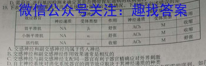 ［晋一原创模考］山西省2023年初中学业水平模拟试卷（三）生物