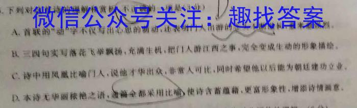 2023年赣州市十六县（市）高三年级二十校期中联考（4月）语文