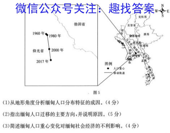 2023届全国统一招生考试冲刺押题卷(二)地理.