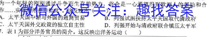 江西省2023年学考水平练习（四）&政治