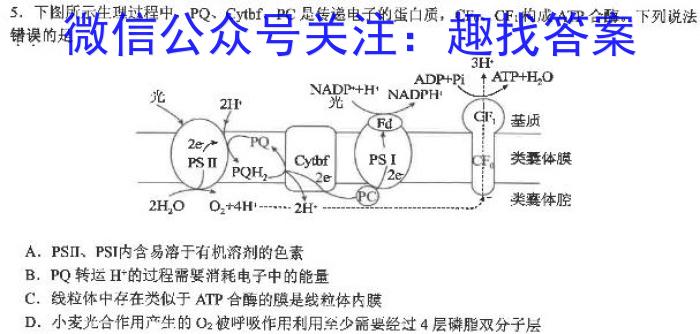 山西省2024届八年级阶段评估【R-PGZX F SHX（六）】生物