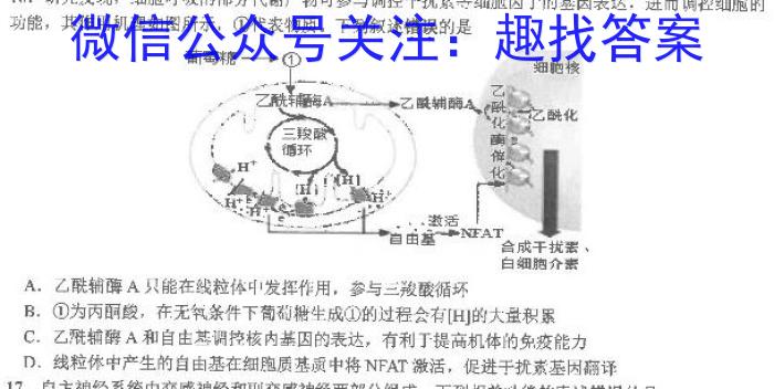 江西省吉安市十校联盟2022-2023学年九年级第二学期期中联考生物