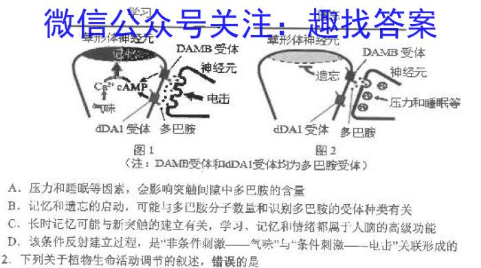 2023年普通高等学校招生统一考试 新S3·临门押题卷(二)地理.