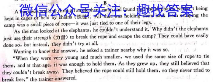 成都石室中学2022-2023学年度下期高2023届三诊模拟考试英语
